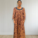 Crimson Tribal Muumuu Dress