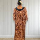 Crimson Tribal Muumuu Dress