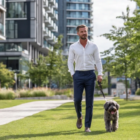 Dark Navy Suit Pants – Classic & Slim Fit | Formal, Funeral & Wedding Ready - 0