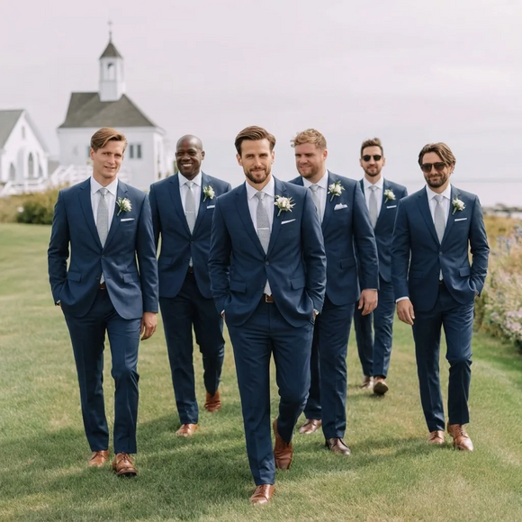 Men’s Dark Navy Suit Jacket – Classic & Slim Fit for Formal, Funeral, Wedding