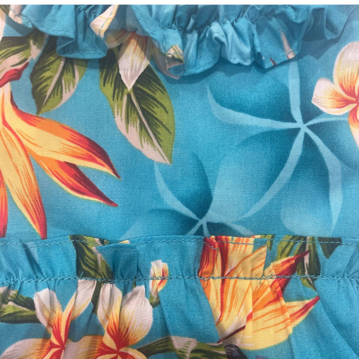 Tropical Radiance: Vivid Pink Plumeria & Bird of Paradise Dog Dress
