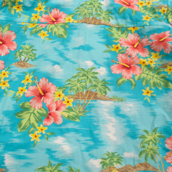 Dog's Hawaiian Shirts |  Hawaiian Green Blue