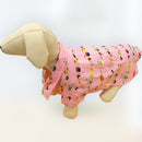 Dog's Shirts | Maneki Neko Print | Pink-1