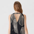 Elegant Round Neck Halter Sleeveless Summer Dress