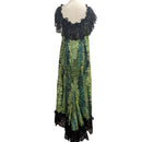 Hawaiian Holomuʻu – Fern Print & Black Lace Mermaid Line Hawaiian Dress | Made in Hawaii-16