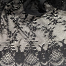Hawaiian Holomuʻu – Fern Print & Black Lace Mermaid Line Hawaiian Dress | Made in Hawaii-18