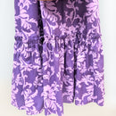 Floral Half Sleeve Muumuu Purple