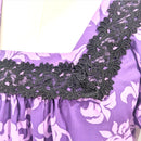 Floral Half Sleeve Muumuu Purple