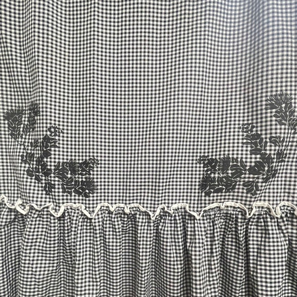 Gingham Hawaiian Muumuu Dress