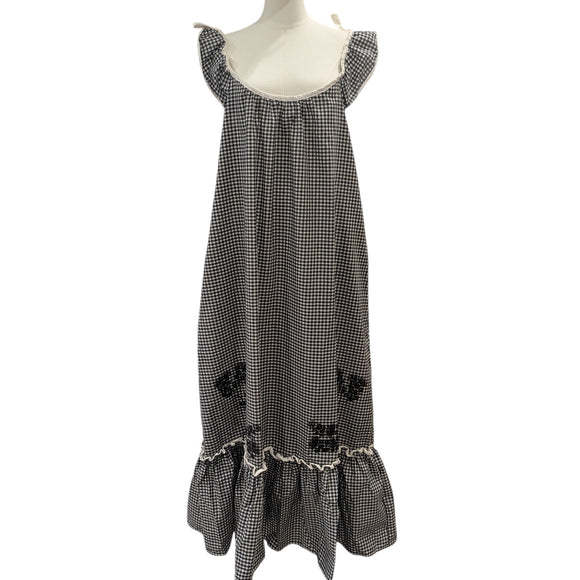 Gingham Hawaiian Muumuu Dress