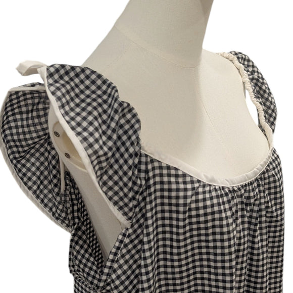 Gingham Hawaiian Muumuu Dress