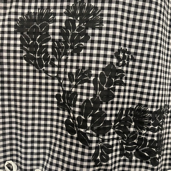 Gingham Hawaiian Muumuu Dress