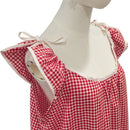 Gingham Hawaiian Muumuu Dress