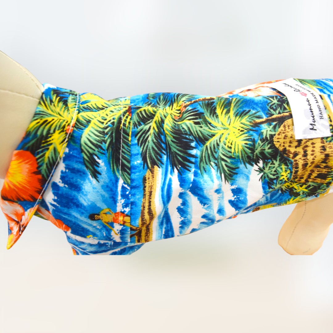 HawaiianDogShirtsHibiscus_PalmTree