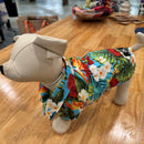 Hawaiian Flower Print Dog Shirts / Light Blue［Dog and owner Hawaii shirts］Ohia Flower-2