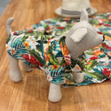 Hawaiian-Flower-Print-DogShirts-White