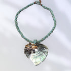 HawaiianStyleBeadedShellNecklace_Monstera_Flowers