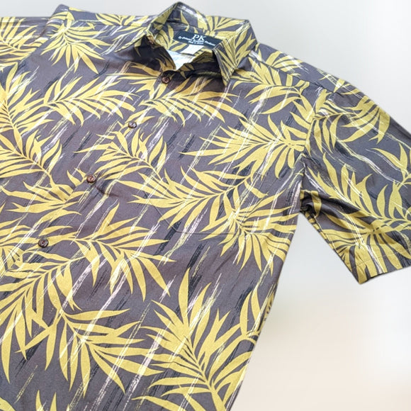 HawaiianVintageStyleShirt-CharcoalGray
