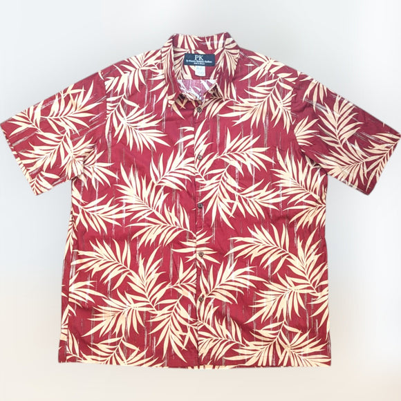 HawaiianVintageStyleShirt-Maroon