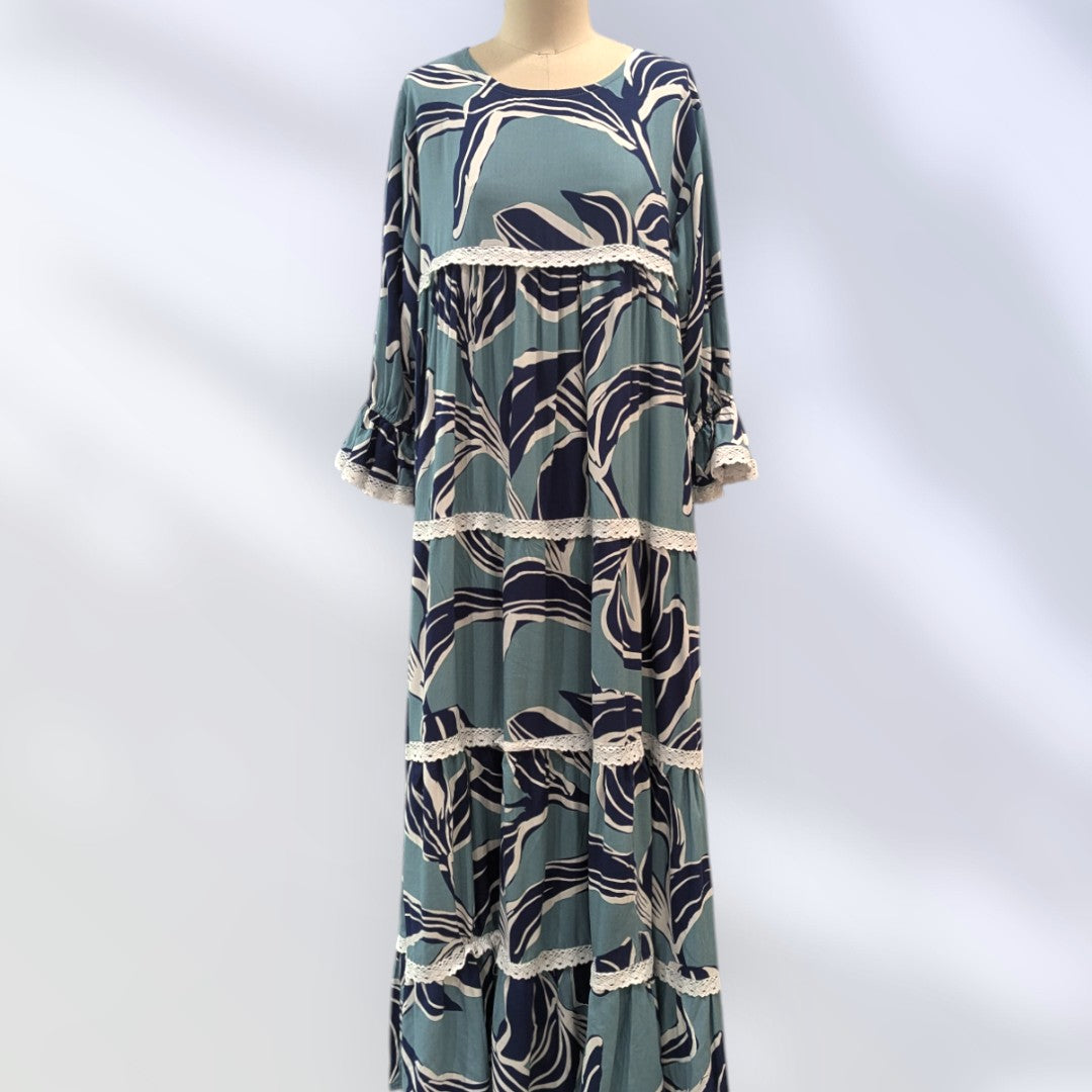 Hawaiian Breeze Maxi Dress