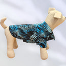 Hawaiian Dog Shirts Hawaiian Tapa Black Blue