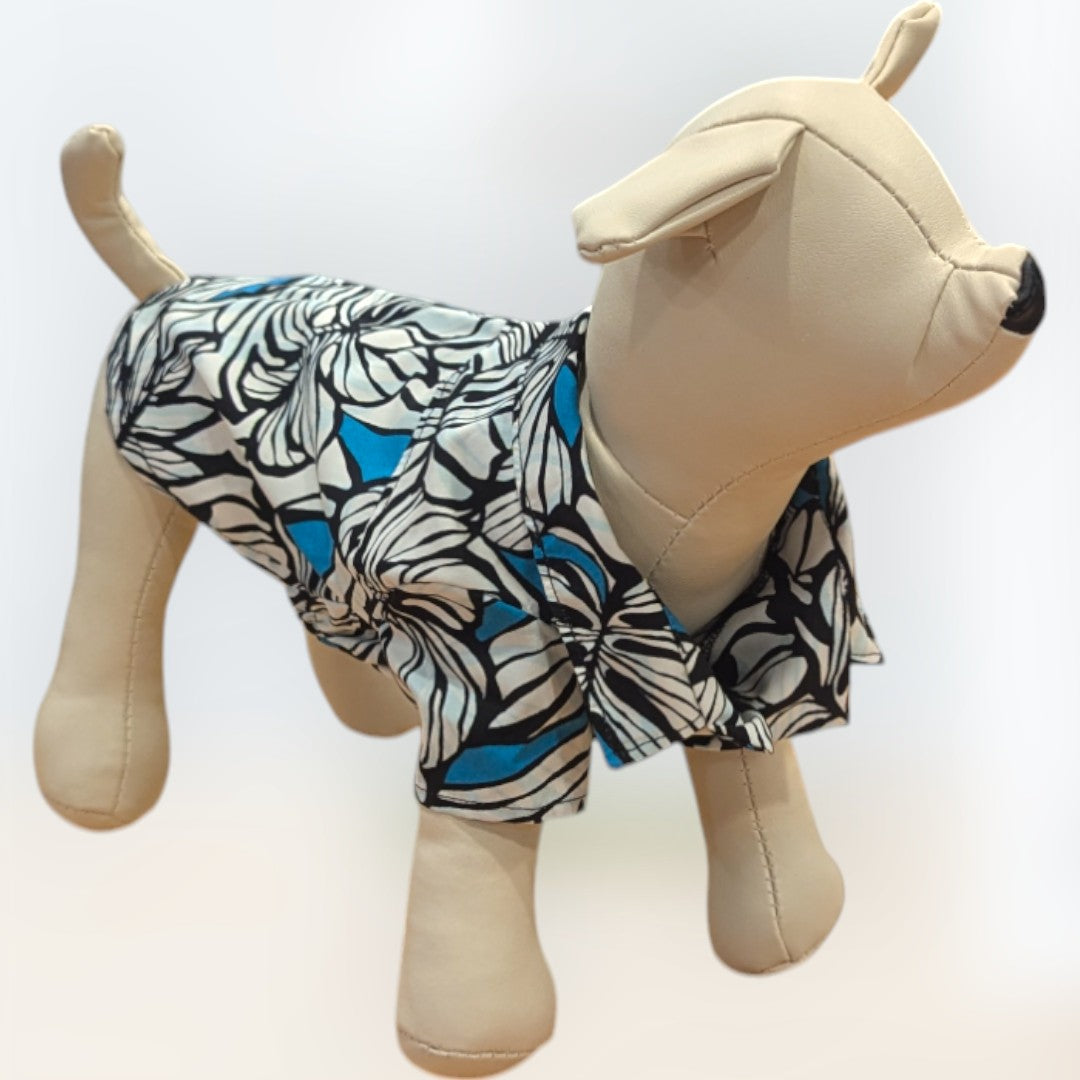 Hawaiian_Dog_Shirts_Hibiscus_White_LightBlue