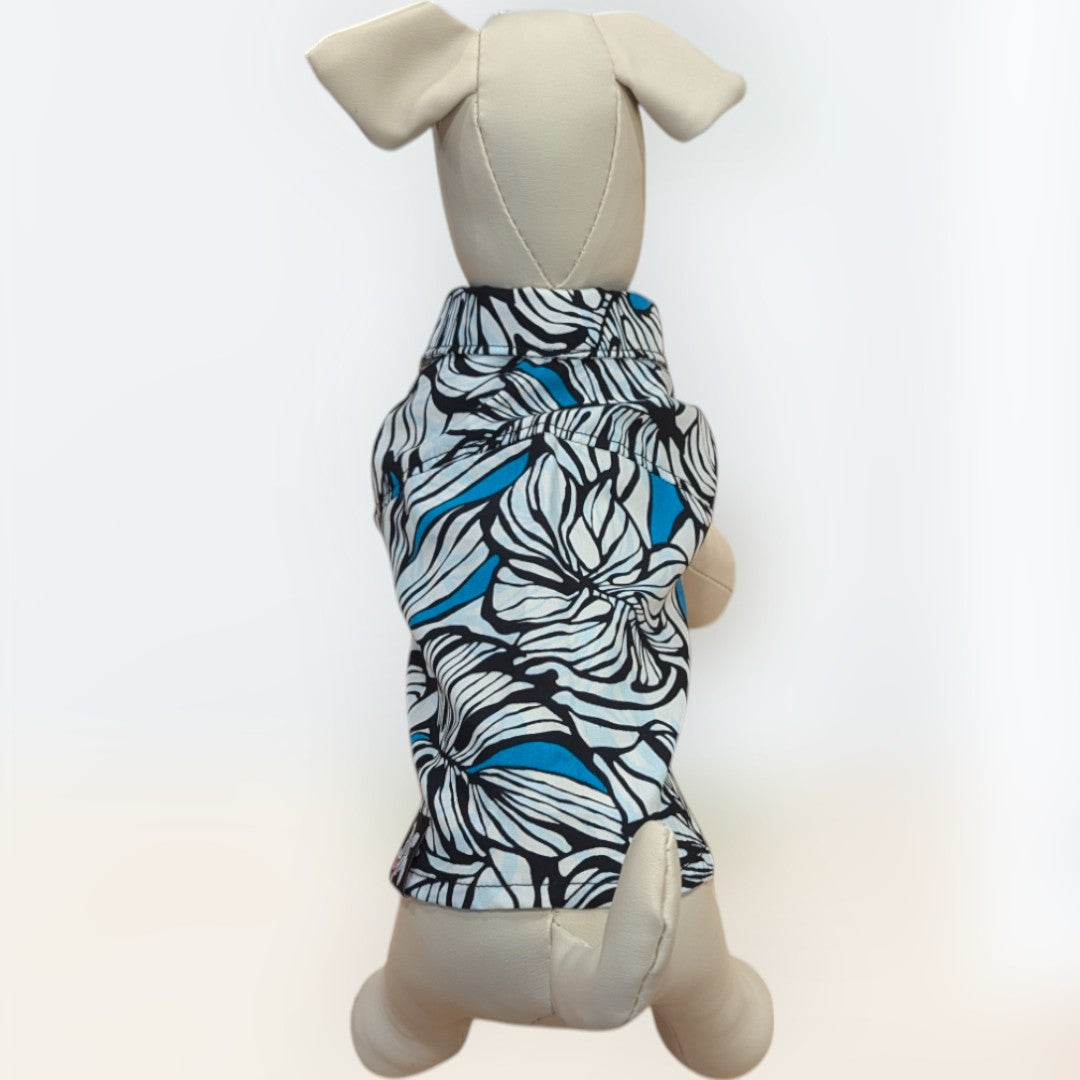 Hawaiian_Dog_Shirts_Hibiscus_White_LightBlue