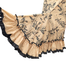 Traditional Hawaiian Holomuʻu – Elegant Flower Lei Print Mermaid Line Dress with Train | Made in Hawaii-6