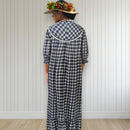 Rayon Palaka Muumuu Dress Lace