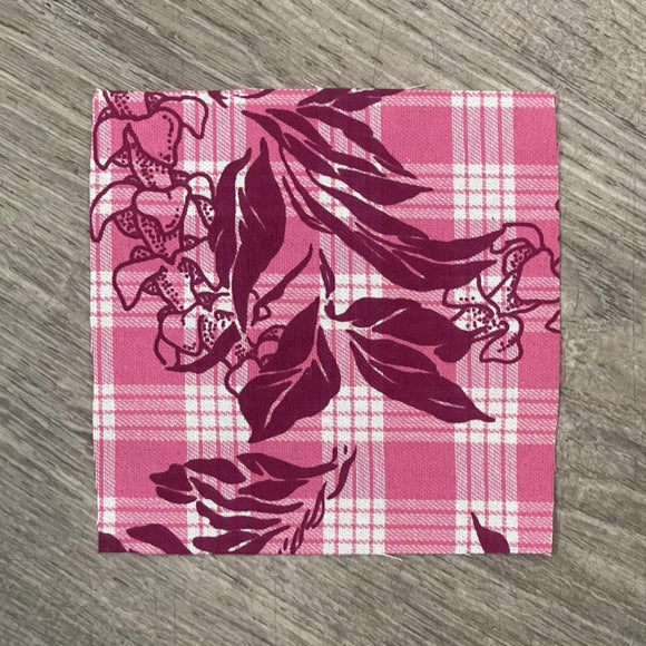 Hawaiian Palaka Quilt Scrap Fabric