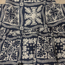 Hawaiian Quilt Dog Dress – Navy Blue & Cream Traditional Patchwork Print | Made in Hawaii-2