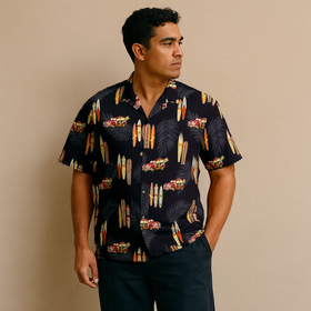 Hawaiian Retro Surf Board Car