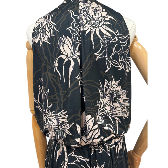 Dragon Fruits Print Sleeveless Jumpsuit – Relaxed Fit, Vacation Ready