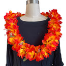 Orange Plumeria Flower Lei-1