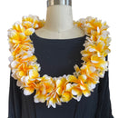 Yellow Plumeria Flower Lei-1