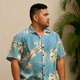 Hibiscus Cotton Aloha Shirt