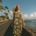 Hibiscus Quilt Halter Dress