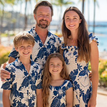 Hibiscus_Tiare_Family_Matching_Outfits_Blue
