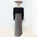 Hibiscus Whisper Long Sleeve Dress – Black & Gray Eyelet