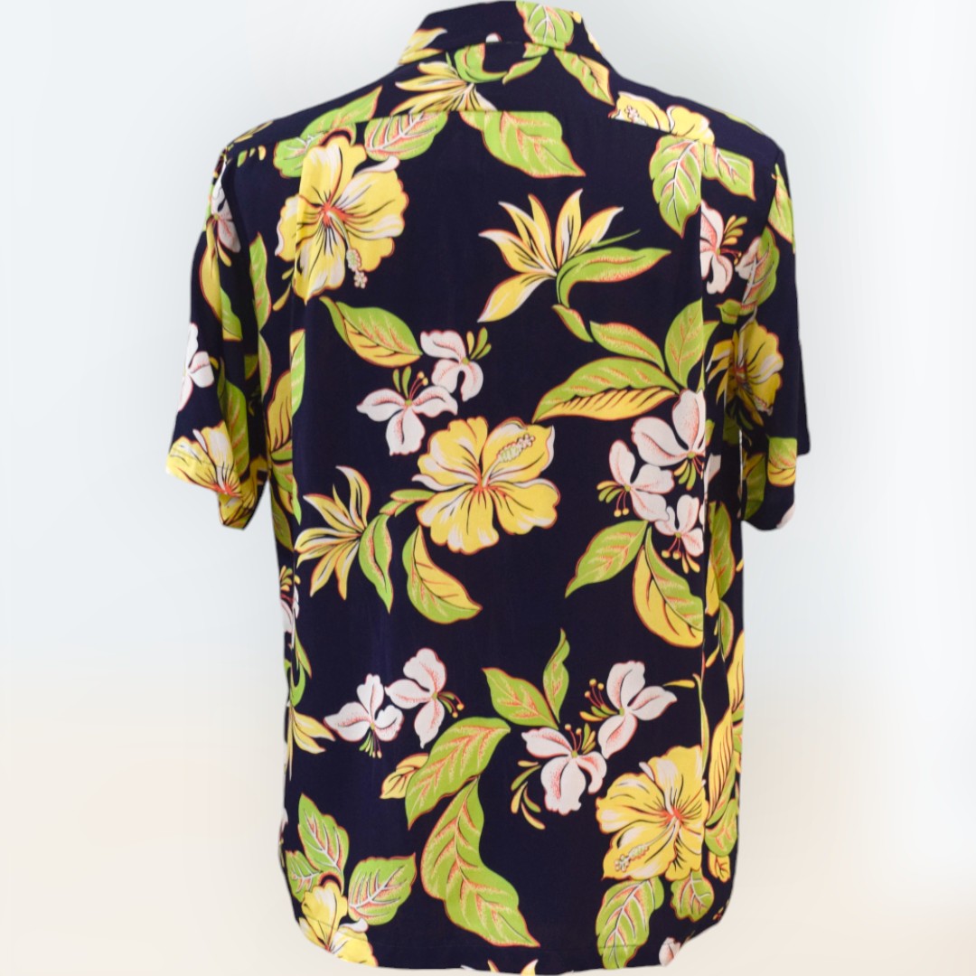 HibisucusPrintRayonHawaiianShirt