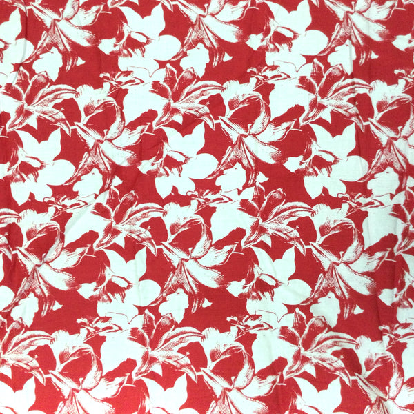 Flower Print Rayon Fabric