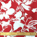 Beautiful Red Flower Print Rayon Fabric