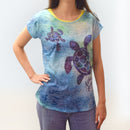 Kai Wahine Designs Mosiac Honu Women's  Tee-1