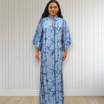 Kimono Sleeve Hawaiian Dress Bamboo