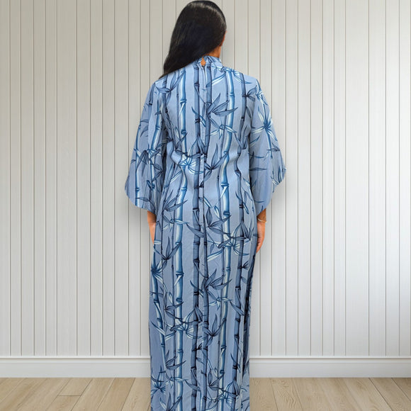 Kimono Sleeve Hawaiian Dress Bamboo