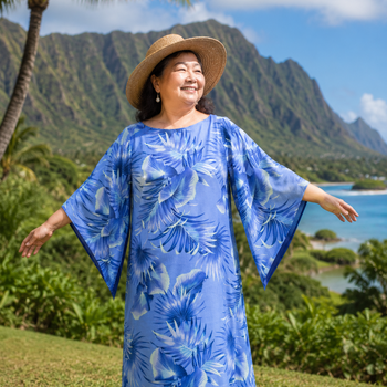 Kimono Sleeve Muumuu Dress