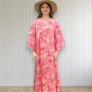Kimono Sleeve Hawaiian Dress Peach