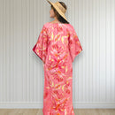 Kimono Sleeve Hawaiian Dress Peach