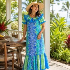 Tropical_Lei_Flowers_Ombre_Muumuu_Blue