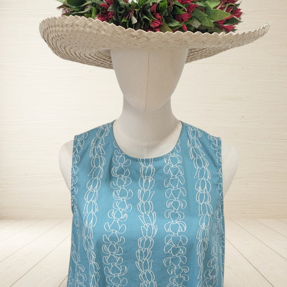 Lei Sleeveless Long Resort Dress Blue